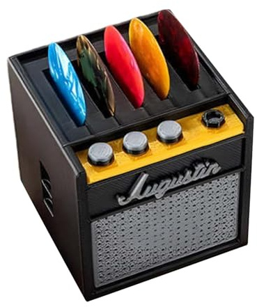 Zuasdvnk Amp Guitar Pick Holder - Amp Speaker Design Guitar Picks Case,Guitar Pick Case Storage Box, Guitar Pick Collection Display Case, Acoustic Guitar Pick Box