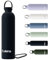 Exllena Gourde Isotherme 750 ml avec Poignée Pratique - Bouteille Isotherme avec 24 Heures de Conservation au 24h Froid/12h Chaud, Revêtement Anti-Dérapant - Étanche Sans BPA (Noire)