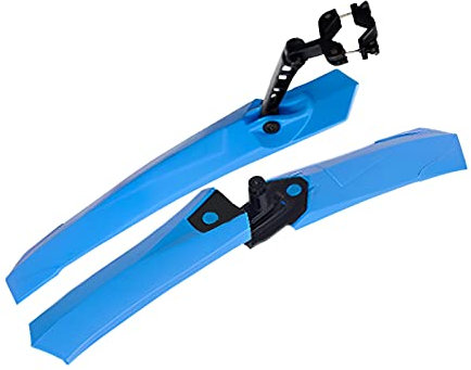 PTILSERY Fahrrad-Schutzblech-Set, verstellbar, vorne und hinten, Schutzblech, Spritzschutz für Mountainbike, Rennrad, Reiten, Fahrrad, Schutzblech, Blau