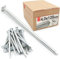 Lun Fix Clous en acier galvanisé 4 x 120 mm – 5 kg (environ 430 pièces) Clous en bois galvanisés pour travaux de construction Clous de construction Clous métalliques à tête fraisée 120 mm de long