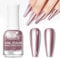 MIZHSE Metallic Nail Polish, Metal Effect Chrome Nail Polish 3D Mirror Effect Quick Dry Long Lasting No Need UV Lamp For DIY Nail Art At Home Salon Manicure