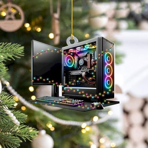 Black Friday Gaming Computer Weihnachten Ornament 2024 - Weihnachtsbaum Dekor Custom Geschenk - Innendekoration Weihnachtsschmuck