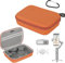LHPHEIX for DJI OSMO Mobile 7P Case,Storage Bag for DJI OM 7P Combo,Mat PU Waterproof Portable Travel Case for OSMO Mobile 7P Gimbal,Multifunctional Module and More Accessories(Orange)