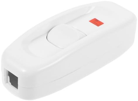 Lurrose Vintage Hand-schalter Für Tischlampen Retro Lichtschalter Mit Kontrollleuchte Elegante Kunststoffhülle Für Schlafzimmer Und Wohnräume