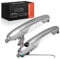 Frankberg 2x Outer Outside Exterior Door Handle Front Left Right Chrome Compatible with 500 312 Electric 500 312 0.9L-1.4L 500 C 312 0.9L-1.4L Replace# 735592012