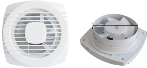 4/6/7 Zoll 110/150/180 mm leiser, starker Abluftventilator for die Montage an Fenstern, Wänden, Badezimmern, Toiletten und Küchen(4inch)