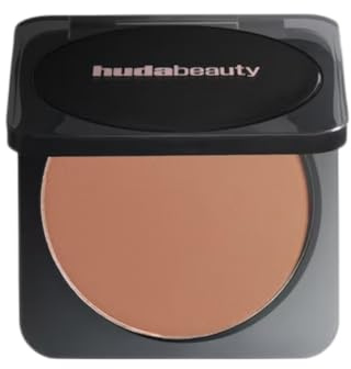 HUDA BEAUTY Easy Bake Pressed Powder, Coco Truffle, mattierend, leichte Deckkraft, mattes Finish, vegan, tierversuchsfrei
