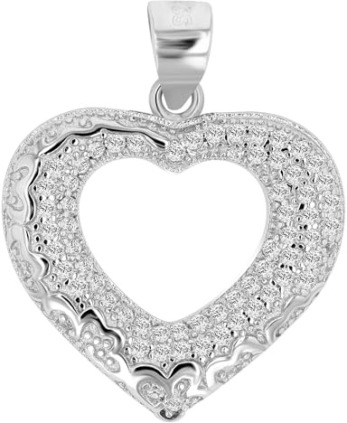 Akzent Anhänger für Damen in 925 Silber, 100% Wasserfest & Hautverträglich