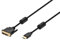 Monoprice 102405 HDMI-auf-DVI-Adapterkabel mit Ferritkern, 3 m, 28 AWG, Schwarz (102405)