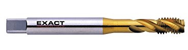 EXACT Maschinengewindebohrer M12, HSS-E, DIN376, TiN-Beschichtung, 35° RSP