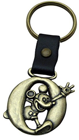 Mickey Mouse en laiton Lettre O Porte-clés