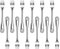 New Star Foodservice 58321 Shell Pattern, 18/0 Stainless Steel, Oyster Fork, 6-Inch, Set of 12