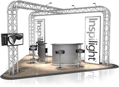 Naxpro-Truss Messestand FD 34-6 x 4 x 3 m (LxBxH) - 12 m², Aluminium, Silber