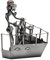 STEEMO Schraubenmännchen Kapitän Seebär Yacht Geschenk Metall-Deko 14x10x18 cm