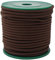 25m Gummikordel 3mm, Gummischnur Gummiband Bekleidungsgummi, Farbwahl, Farbe:dunkelbraun