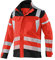 KÜBLER REFLECTIQ Warnschutzjacke warnrot, Größe 60, Herren-Arbeitsjacke aus Mischgewebe, reflektierende Warnschutzjacke