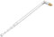 Sourcingmap Métal radio FM TV 6 sections antenne télescopique Argenté 48.3 cm de long