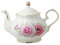 Jomop Théière en céramique faite à la main Motif fleurs Rose