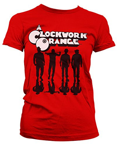 Offizielles Lizenzprodukt Clockwork Orange Shadows Damen T-Shirt (Rot), Small