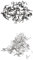 SGerste 400pcs Single Fishing Crimps 1.0/1.4 Wire Leader Trace Sea Pike Lure Rig Sleeve