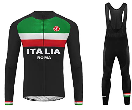UGLY FROG Radtrikot Anzug Tarnung Bunt Outdoor Sports MTB männlich Gemütlich Radtrikot Langarm Herren Set Fahrradbekleidung Winter Thermo with Lange Hosen Gel Pad