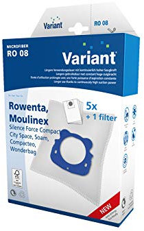 AspiPlus - 5 sacs aspirateur MicroFibre + 1 filtre - Réf : RO08 (Type ZR200520 Hygiène+)
