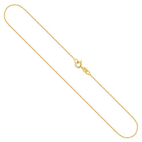 EDELIND Goldkette, Venezianerkette Gelbgold 750 / 18K, Länge 40 cm, Breite 0.9 mm, Gewicht ca. 3 g., NEU