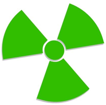 Decus Shop Biohazard Radioaktiv L 0192 (grün) // Sticker OEM JDM Style Aufkleber