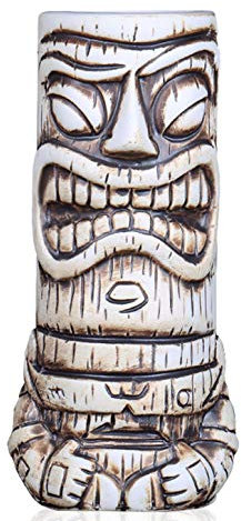 Tasse à cocktail hawaïenne Tiki en céramique, verre à vin, bière, cocktail, fête créative, tasse à café amusante pour la maison, le bureau, cadeau (totem)