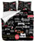 OliveSleep Rock and Roll Duvet Cover Set Double Size,Quilt Cover Set,Decorative 3 Piece Bedding Set with 2 Pillowcases, (Multi 27, Double)
