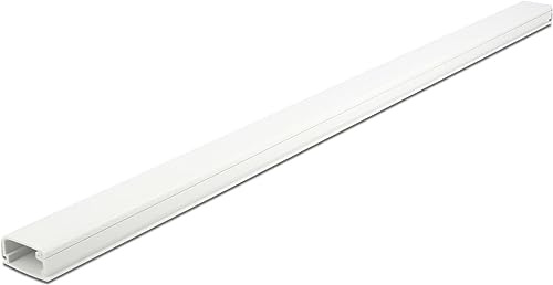 Delock Kabelkanal mit Deckel selbstklebend 26 x 13 mm - Länge 1 m weiß