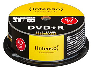 Intenso 4811154 - DVD+R vergini da 4,7 GB, 25 pezzi