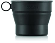 Bodum K12060-01S BISTRO Gobelet de voyage rétractable avec couvercle et mousqueton, 0.3 l