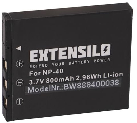 EXTENSILO 1x Akku kompatibel mit Sanyo Xacti VPC-E760, VPC-E860, VPE-E1075, VPC-E1090 Kamera (800mAh, 3,7V, Li-Ion)