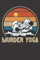Murder Yoga: Notebook, paperback, lined journal, 120 pages, (6X9 inch) white