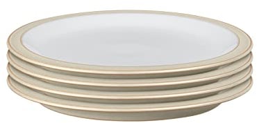 Denby Greenwich Medium Plate Set of 4, Cream