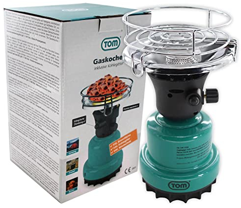 BB Loisir Fornello a Gas Campeggio a gas portatile con griglia aggiuntiva Serbatoio gas 190g