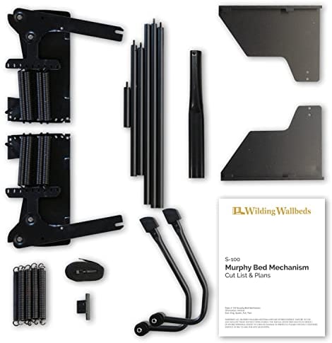 Wilding Wallbeds | Universal Murphy Bed Mechanismus | Vertikales Wandbett, DIY Mechanismus, Klappschrank, Wandbett für Gästezimmer einfach zu bauen, S100