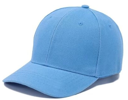 Boolavard Kinder-Baseballmütze für Jungen und Mädchen, weiche Baumwolle, leicht, verstellbare Größe für 2–9 Jahre (Hellblau)