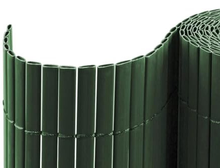 casmartis PVC Sichtschutzmatte - grün - 80 x 500 cm - Zaunsichtschutz, Sichtschutzzaun, Balkonverkleidung, Zaunblende