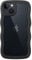 JETech Cute Case for iPhone 14 6.1-Inch, Wave Frame Curly Shape Shockproof Phone Cover for Women and Girls, Clear Hard PC Back (Black)