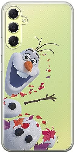 ERT GROUP Handyhülle für Samsung A34 5G Original und offiziell Lizenziertes Disney Muster Olaf 003 optimal an die Form des Handy angepasst, teilweise transparent