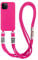 Emlivi Handykette Hülle für iPhone 15 Pro Necklace Handyhülle Nylon Schultergurt Liquid Silikon TPU Cover mit Kordel zum Umhängen Schutzhülle mit Stylische Band Case für iPhone 15 Pro, Rosérot