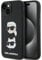 Karl Lagerfeld KLHCP15SSDHKCNK Hülle für iPhone 15 6.1 Schwarz Silicone Karl&Choupette Head