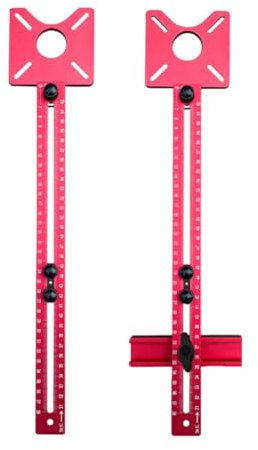 Loufy 3-in-1 Router Milling Groove Bracket Woodworking Cutting and Milling Circle Artifact Adjustable Cabinet Template Tool