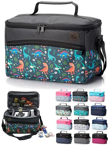 Tasche für Hörwürfel [Tasche für Toniebox und Tigerbox Touch] Aufbewahrung für Tonies Hörfiguren Starterset Transporttasche Tragetasche verstellbar mit Reißverschluss (Modell 16)