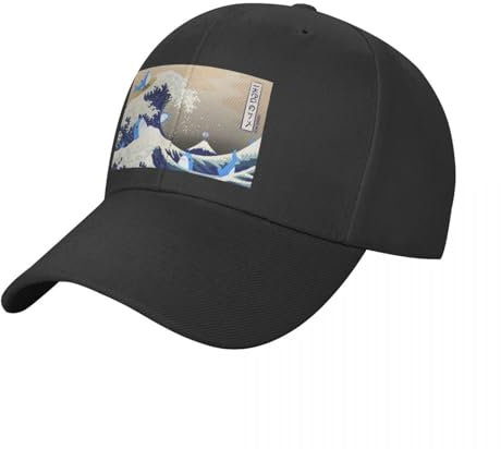 CWCMZDH Baseballmütze Basecap Die große Brucie Welle aus BFC (Blahaj/Shark Edition) Kappe Baseball Kappe Sonnenschutz Kappen für Frauen Männer