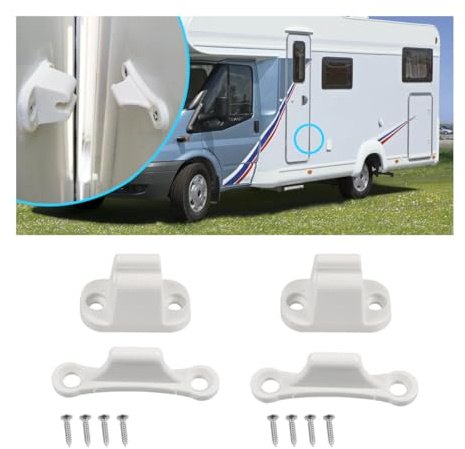 Adunsiaoto 2 Pezzi Ferma Porta Roulotte Camper, Fermaporta-Camper Accessori Decorazione, Fermaporta Roulotte Fermaporta Esterno Camper Sicura Porta Accessor, Camper Gancio Fermaporta di Nylon