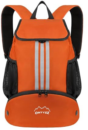 ONTYZZ Borsa da Calcio Zaino Sportivo Impermeabile con Portascarpe Multifunzionale Zaino per Pallavolo Basket Sacca Palestra Borsa Piscina