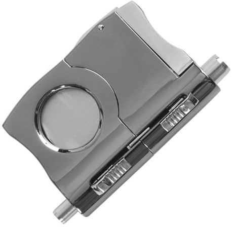 Cigares coupe V et poing,Lame en acier inoxydable avec 2 poinçons pour cigares | Coupe-cigare en forme de V Cutter guillotine pour hommes et femmes